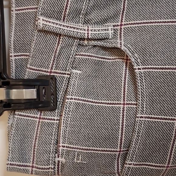 Frame Le High Skinny Crop Plaid Jeans Size 32 - Picture 6 of 13